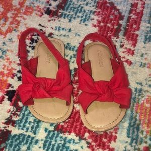 Red Old Navy sandals